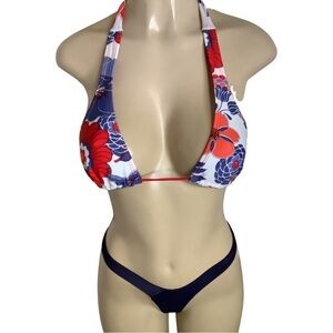 Zuliana Size Medium Thong Bikini Bottom & Recco Bikini Top. New With Tags